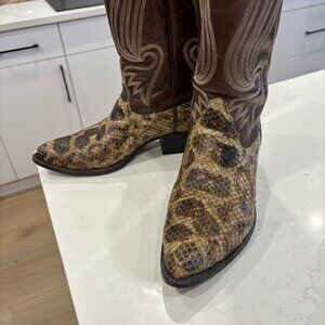 Genuine Anaconda Cowboy Boots